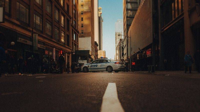 nypd car in the streets