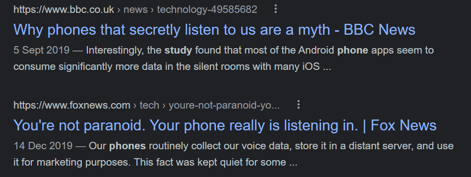news about phones that collect our voice data