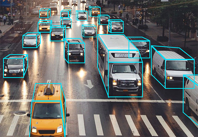 transportation data annotation, cars on the city roads