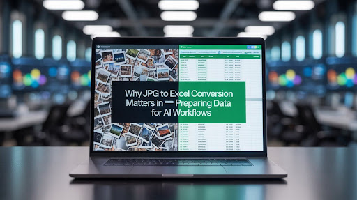 JPG to Excel Conversion-Preparing Data for AI Workflows