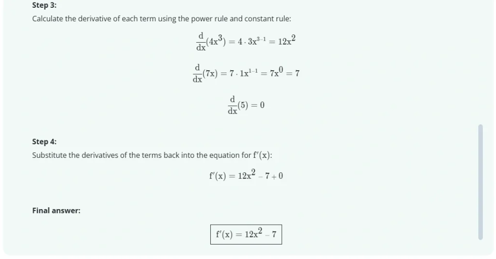 The Role of Math Data Annotation in Training Smarter AI for Mathematics calculus problem solved by AllMath-2